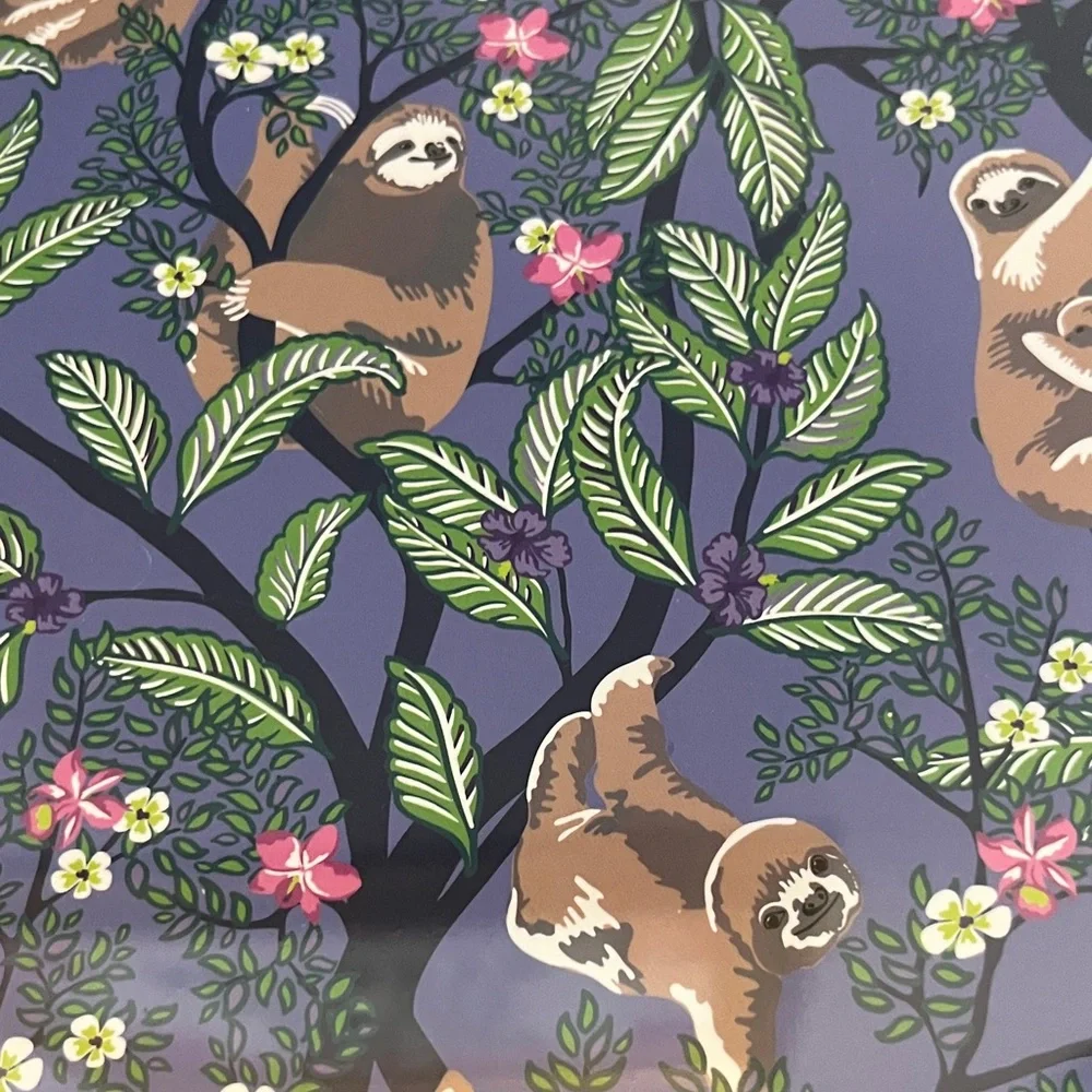 Vera Bradley Hanging Around Large Sloth Spiral Notebook w pocket insert NIP